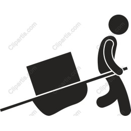 Cartoon Figure Carrying a Box