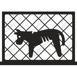 Dog Behind Fence