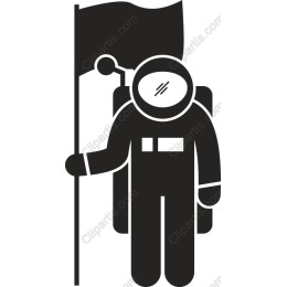 Astronaut with Flag