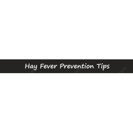 Hay Fever Prevention Tips