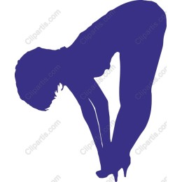 Elegant Bent-Over Figure