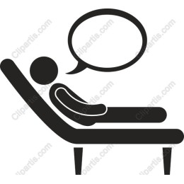 Therapy Couch with Speech Bubble