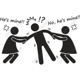 Playful Rivalry - Two Characters Dispute Over One!