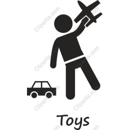 Playful Childhood: Child with Airplane and Car