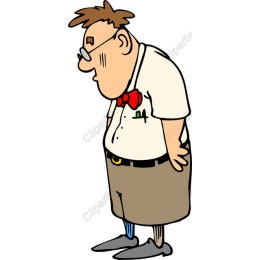 Quirky Bow Tie Character