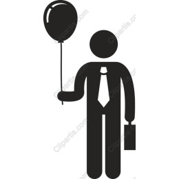 Professional Figure with Balloon