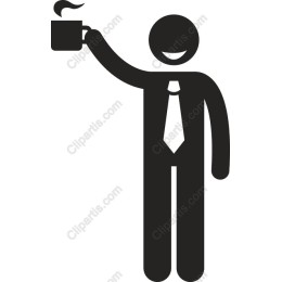 Cheerful Businessman Holding Coffee