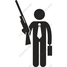 Businessman with Rifle