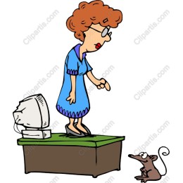 Whimsical: Woman and Mouse Interaction