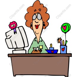 Cheerful Office Woman