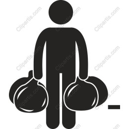 Eco-Friendly: Person with Garbage Bags