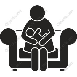 Mother and Baby on Couch