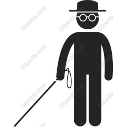 Elegant of a Figure with a Cane