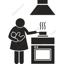 Multitasking Mom: Cooking with Baby