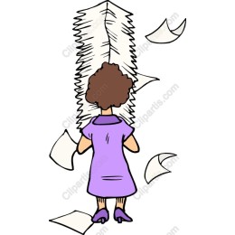 Overwhelmed Office Worker