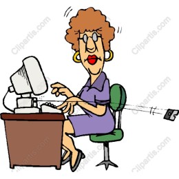 Quirky Computer Worker