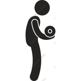 Stylized Lifting Figure