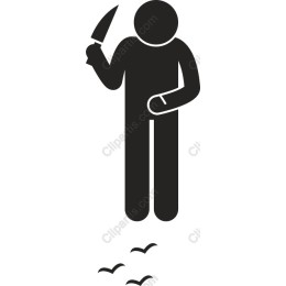 Bold Person with Knife