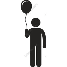 Charming Balloon Holding Character