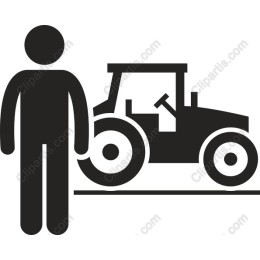 Farmer and Tractor