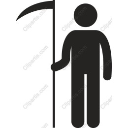 Minimalist Scythe Figure