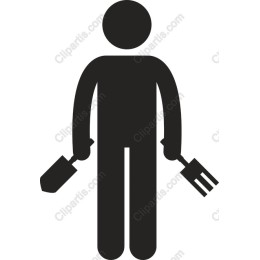 Gardening Icon - Trowel and Fork