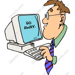 Go Away Computer Humor