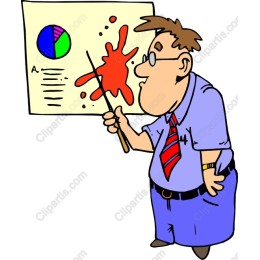 Quirky Teacher with Chart
