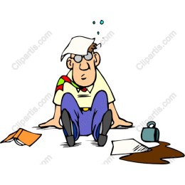 Humorous Office Mishap Cartoon