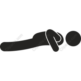 Minimalist of Person Lying Down