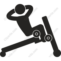 Fitness - Sit-Up on Workout Bench