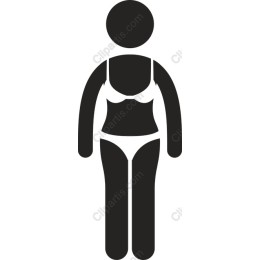 Minimalist Woman in Swimwear