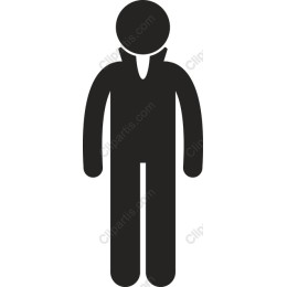 Minimalist Male Business Figure
