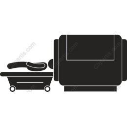 Hospital Bed and Patient