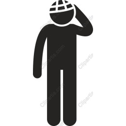 Thoughtful Worker Figure