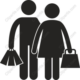 Couple Shopping Icon
