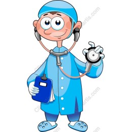 Cheerful Cartoon Doctor