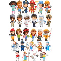 Diverse Careers Clipart Bundle