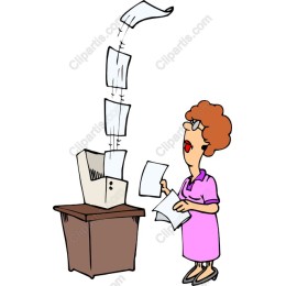 Office Woman Paperwork