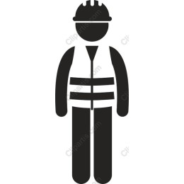 Construction Worker - Minimalist in and
