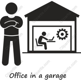 Office in a Garage - Entrepreneurial Spirit