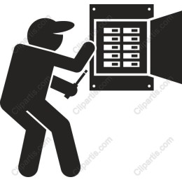 Electrical Technician Working