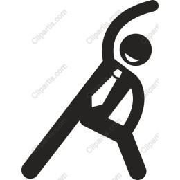 Energetic Businessman Stretching