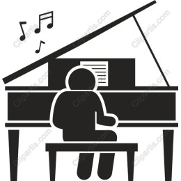 Musician at Grand Piano