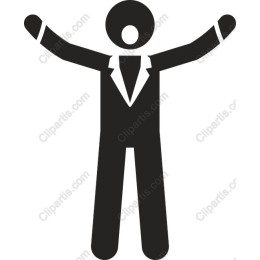 Joyful Business Figure Icon