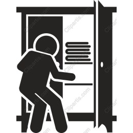 a Figure Entering a Doorway