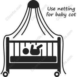 Baby Cot with Safety Netting
