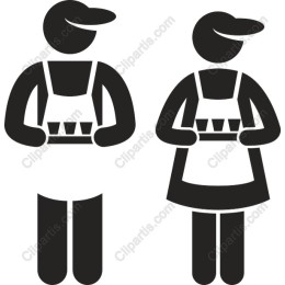Restaurant Staff Icon Set