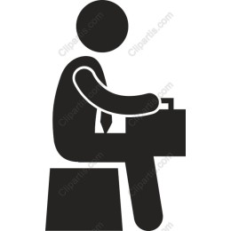 Professional at Desk