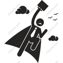 Superhero with Briefcase